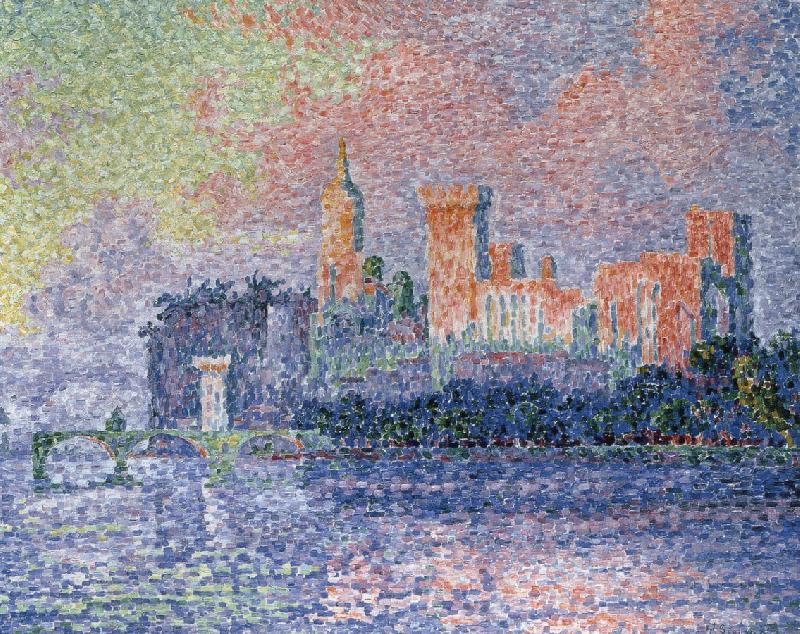 Paul Signac evening avignon China oil painting art